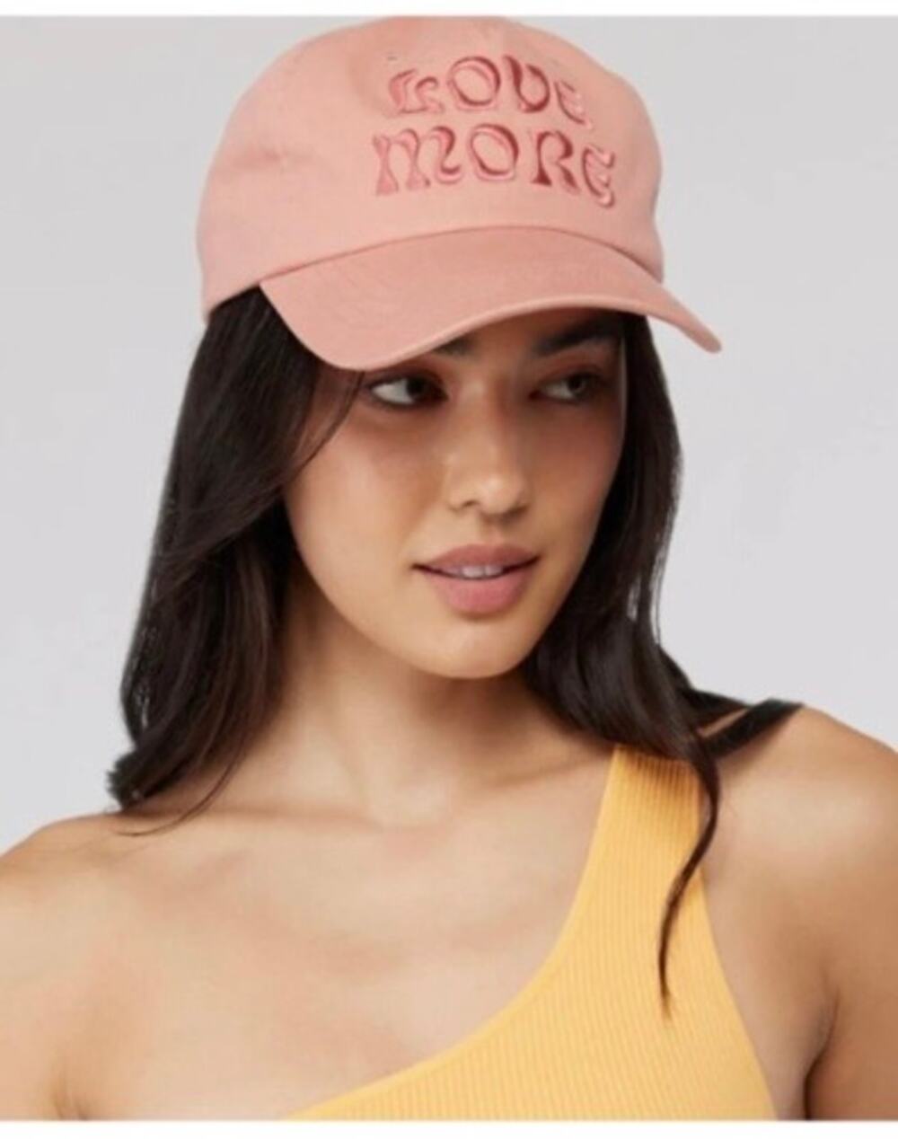 Spiritual Gangster Love More Dad Hat Pink OS Cotton Baseball Cap Casual Yoga